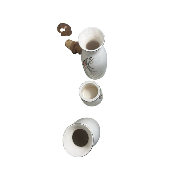 VTG Woodpecker Wood Ware Condiment Caddy Angel Fish Cruet Set 60s MCM Rare *READ - Picture 10 of 15